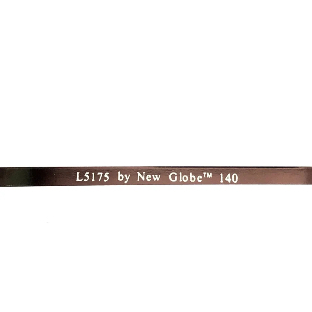 New Globe Eyeglasses Frames L5175 SILVER Geometric Wire Rim 51-19-140